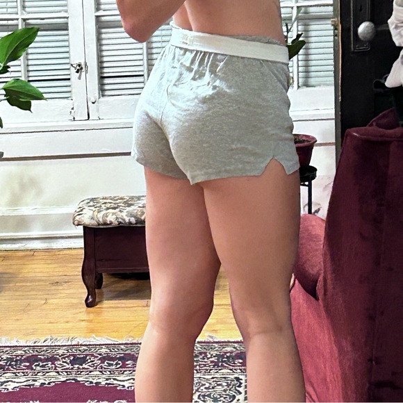 gray comfy lounge shorts - Picture 4 of 4